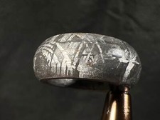 GIBEON Meteorit Ring - Größe 4,5 - Ehering Weltraum Astronomie Schmuck, B 51282