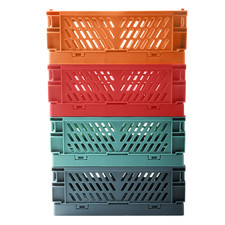 4stk Klappbox Klappkiste Klappbar Einkaufs Korb Kiste Falt Stapel Box Transport