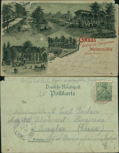 Litho kemnitz dresden - ak, kemnitz-dresden
