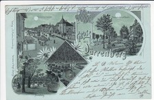 SACHSEN - ANHALT , SAALEKREIS , LITHO GRUSS AUS BAD DÜRRENBERG , 1900