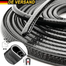 10M Kantenschutz Kantenschutzprofil schwarz Keder Band Klemm Gummi PVC Profil DE