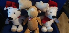 3 Weihnachts Plüschtiere