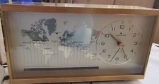JUNGHANS quartz Weltzeituhr, schwer, Messing, Ref:364/3033 - 70-er