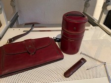 Etienne Aigner Vintage Leder weinrot - 3 Teile -