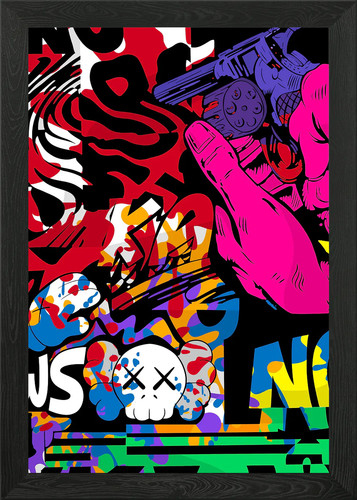 Pop art abstrakt gerahmtes - abstrakt,
