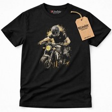 Retro Motorrad Fahrer T-Shirt