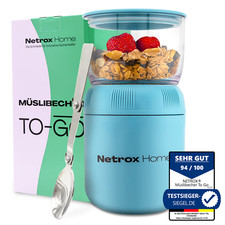 Müslibecher to go Thermobecher Müsli Becher Brotdose Joghurtbecher Edelstahl