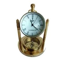 Messing Tischuhr Handarbeit