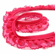 Rüschenspitze, pink, 30mm