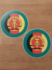 2x Aufkleber Trabant Kübel NVA IFA Robur Barkas Hoheitszeichen DDR Original Neu!