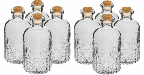 Leere glasflaschen zum - 8,