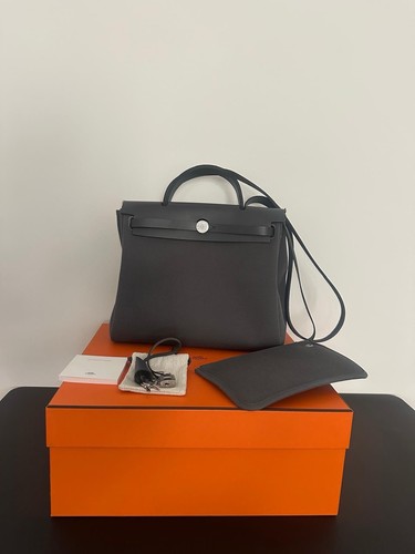 100 orig hermés herbag zip - hermÉs,