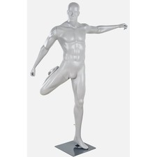 Schaufensterpuppe Herren Penther Fußballer Puppe männlich sportlich Standplatte