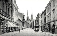 Ak Legnica Liegnitz Schlesien, Goldberger Straße, Straßenbahn,... - 4669563