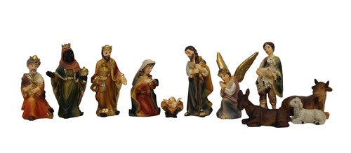 Krippenfiguren set teilig - set, 11-teilig