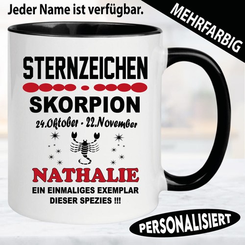 Tasse skorpion sternzeichen - tasse,