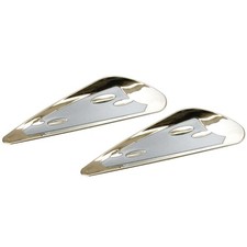 Design Scheibenwischer Spoiler Andruckverstärker KFZ universal Chrom silber