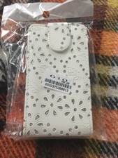 Handyhülle für HTC G10 Weiß mit Straß Neu & OVP