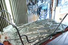 Sturzbügel KIT für Beinschild Heck Piaggio Hexagon 125 150 CHROM OHNE Schrauben