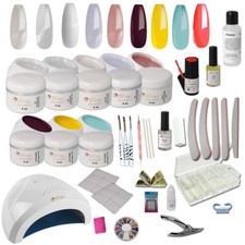 UV Gel Starterset Starlight inkl. UV-LED Kombi Gerät, Nagelzubehör - Nailart - E