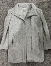 H&M Damen Mantel Grau L Gr. 42