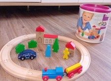 Eichhorn Holzeisenbahn 25 teiliges Set Perfekt Als Adventskalender 