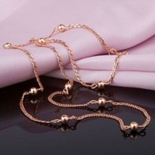 Chain necklace rose gold rose