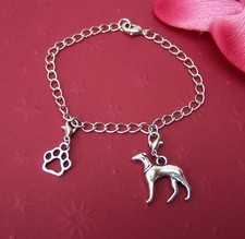Bettelarmband hundeliebe  Armband Charms Armschmuck Silber Windhund Galgo Unisex