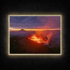 LED Leuchtbild - Vulkan auf