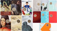 Sammlung Konvolut San Marino 13 x 2 Euro 2010 - 2018 in Blistern keine doppelt