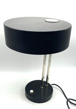 24902/ Vintage Kaiser Idell Tischlampe Schreibtischlampe Schwarz Höhe 40cm