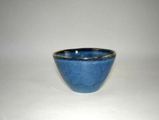 Geschirr blau gold Goldrand