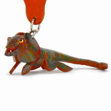 Schlüsselanhänger Leder Echsen Tier Figur - Frauen Kinder Mädchen