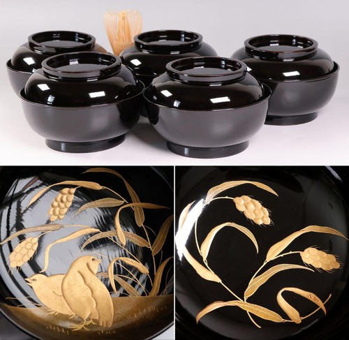 Wajima lack schalen set - wajima,