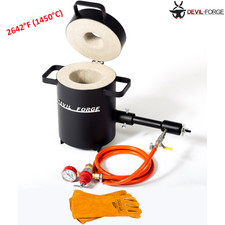 DEVIL-FORGE FB1S–2KG Schmelzofen Schmiedeofen Gasofen Gasbrenner Propangas