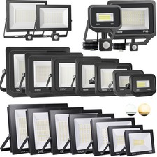 10W-500W LED Fluter Strahler Scheinwerfer Außen Garten ohne/mit Bewegungsmelder