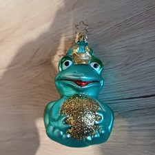 Christbaumkugel, Glaskugel, Frosch, Froschkönig
