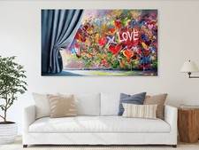 Motiv Banksy Theater Vorhang