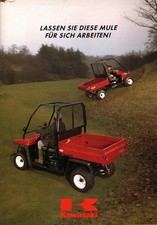 Prospekt Kawasaki Arbeitsgeräte Mule Programm
