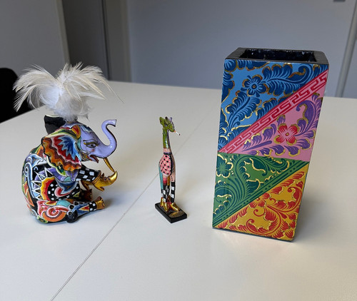 Toms drag company vase - 3x,