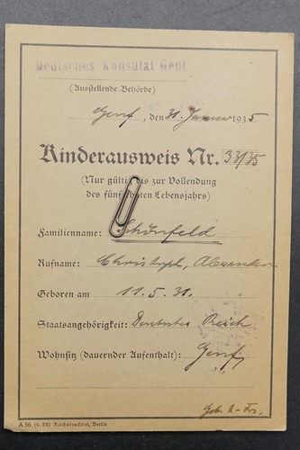 Kinderausweis 1935 deutsches - 1935,