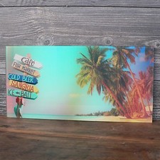 Glasschild Beach maritim