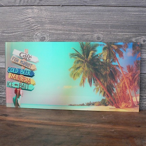 Glasschild beach maritim - glasschild,