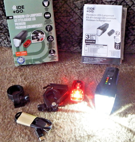 Ride led fahrradlampenset - ride+go,