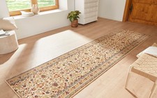 Teppichläufer beige Velours