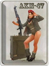 Blechschild 40x30 cm Gewehr