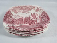 Ênoch Wedgwood - Royal Homes of Britain - Rot- 4 Schalen/ Butterplatte