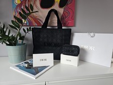 Dior Christian Dior "Vip Gift" Exclusiv Tote Bag und Kosmetik Tasche schwarz