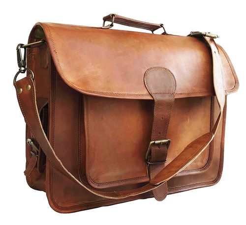Tasche leder laptop messenger - leder,