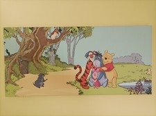 Winnie Pooh, 2 Bilder auf Leinwand mit Keilrahmen, mehrfarbig